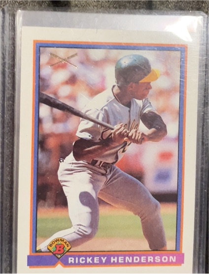 1991 Bowman #371 Rickey Henderson — front
