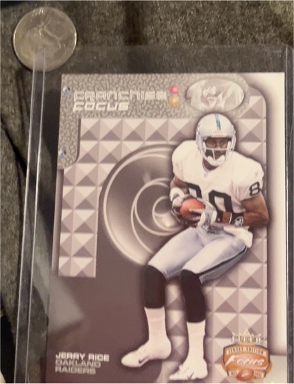 2002 Fleer Focus Franchise Focus #23 Jerry Rice — front