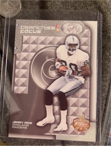 2002 Fleer Focus Jersey Edition Franchise Focus #23 Jerry Rice — front