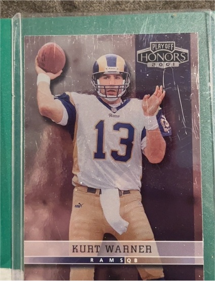 2001 Playoff Honors #92 Kurt Warner — front