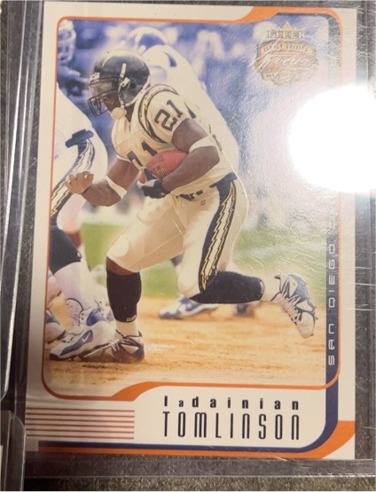 2002 Fleer Focus Jersey Edition #53 LaDainian Tomlinson — front