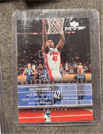 2002-03 Upper Deck MVP Basketball Diary #B8 Jerry Stackhouse — front