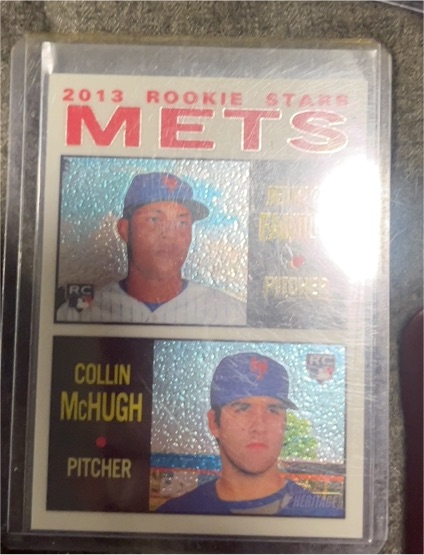 2013 Topps Heritage Chrome #HC99 Jeurys Familia / Collin McHugh — front