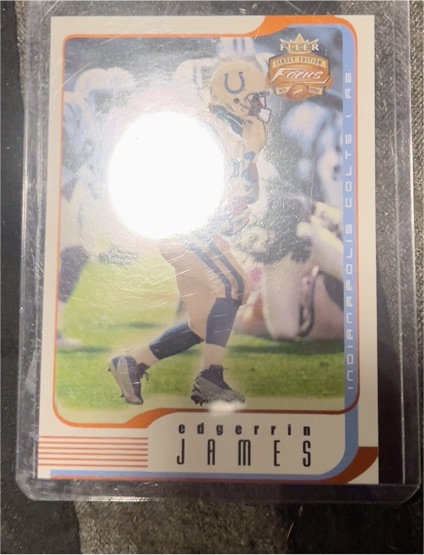 2002 Fleer Focus Jersey Edition #81 Edgerrin James — front