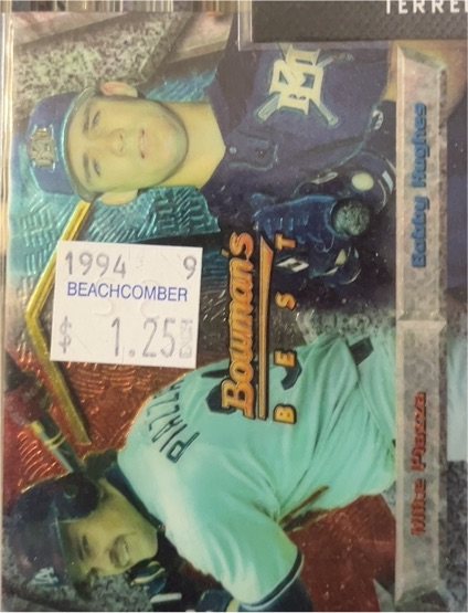 1994 Bowman's Best #104 Mike Piazza / Bobby Hughes — front