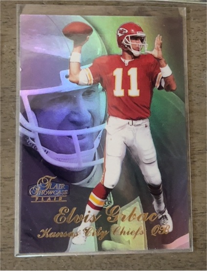 1998 Flair Showcase #57 Elvis Grbac Kansas City Chiefs — front