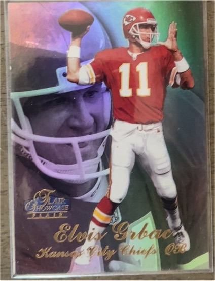 1998 Flair Showcase #57 Elvis Grbac Kansas City Chiefs — front
