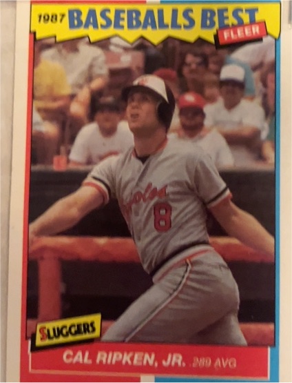1987 Fleer Baseballs Best #35 Cal Ripken Jr. — front