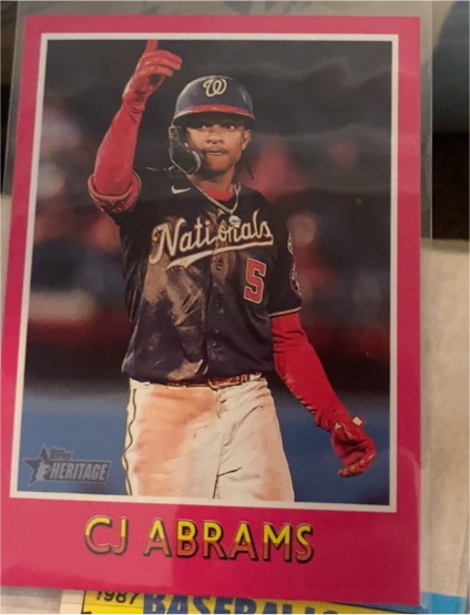 2024 Topps Heritage Pink Border #75BS-9 CJ Abrams — front