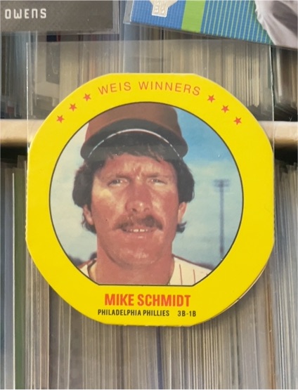 1987 MSA Weis Winners Disc #11 Mike Schmidt — front