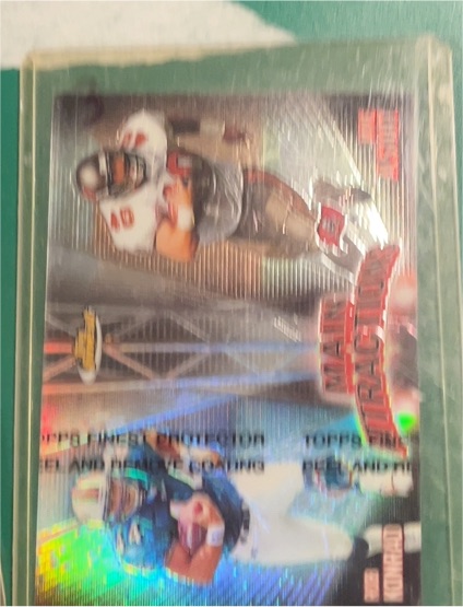 1999 Topps Finest #MA7 Mike Alstott / Rob Konrad Main Attractions — front