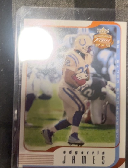 2002 Fleer Focus Jersey Edition #81 Edgerrin James — front
