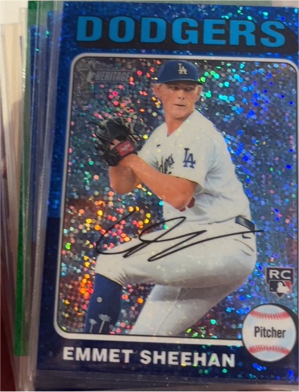 2024 Topps Heritage Chrome #187 Emmet Sheehan — front
