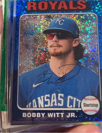 2024 Topps Heritage #404 Bobby Witt Jr. — front