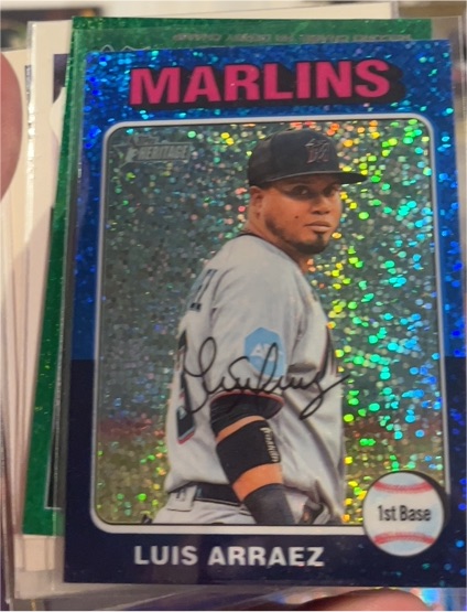 2024 Topps Heritage Chrome #341 Luis Arraez — front