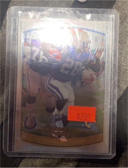 1999 Topps Chrome #74 Marshall Faulk — front