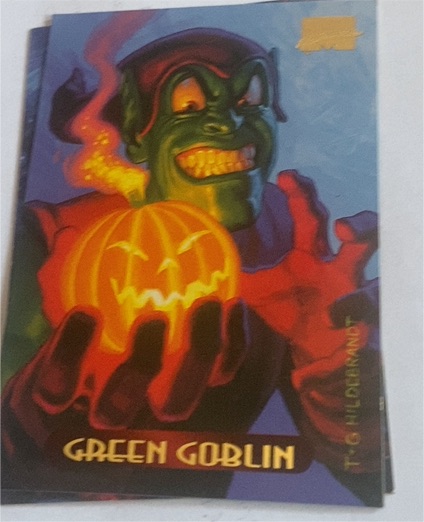 1994 Fleer Marvel Masterpieces #44 Green Goblin — front