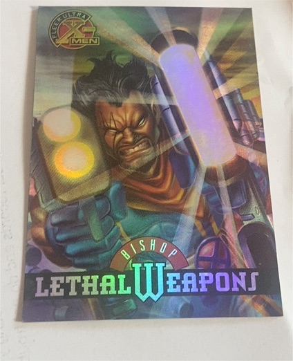 1995 Fleer Ultra X-Men Chromium #2 Bishop Lethal Weapons — front