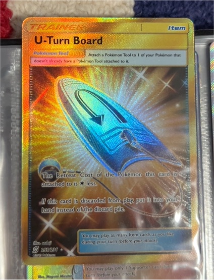 2019 Pokémon TCG Unified Minds #255 U-Turn Board — front