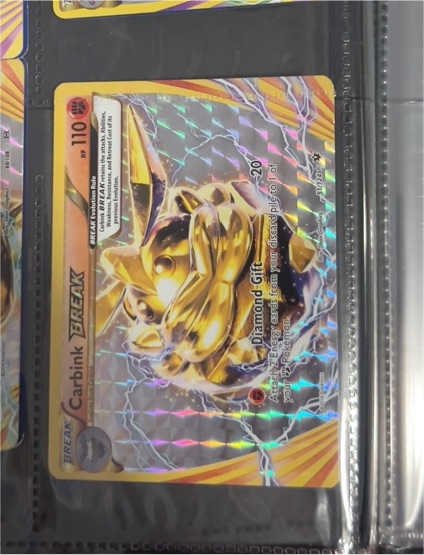 2016 Pokémon TCG Fates Collide #51 Carbink BREAK — front