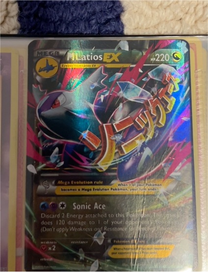 2015 Pokémon Roaring Skies #59 Mega Latios EX — front