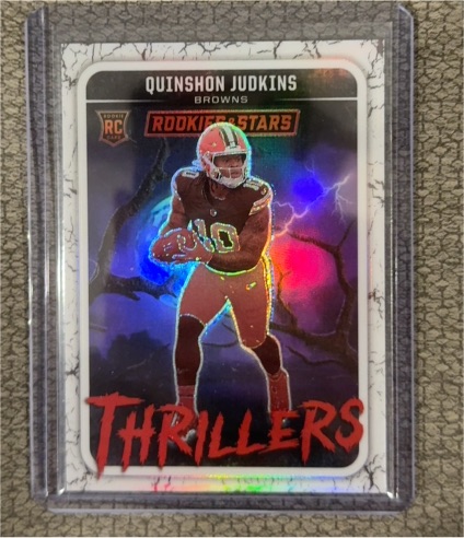 2025 Panini Rookies & Stars Thrillers #21 Quinshon Judkins Rookie Cleveland Browns — front