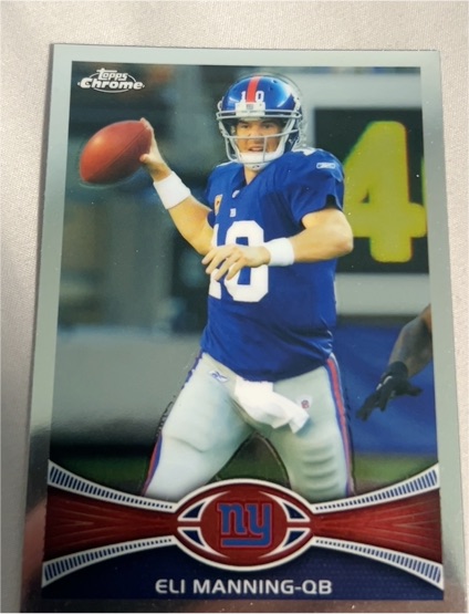 2012 Topps Chrome #103 Eli Manning — front