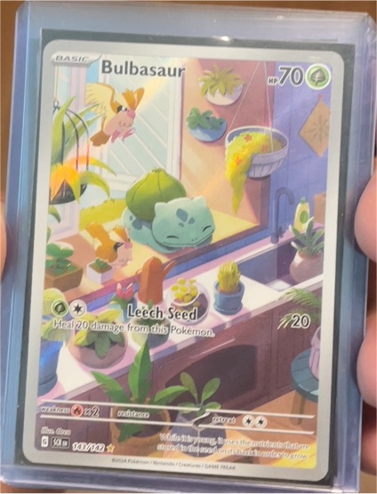 2024 Bulbasaur 143/142 Stellar Crown Illustration Rare — front