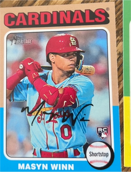 2024 Topps Heritage #284 Masyn Winn — front