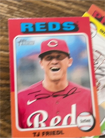 2024 Topps Heritage #336 TJ Friedl — front