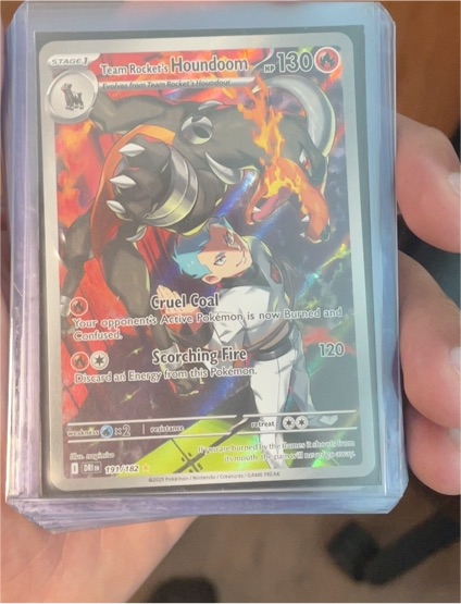 2025 Pokémon Scarlet & Violet Destined Rivals #191 Team Rocket's Houndoom — front