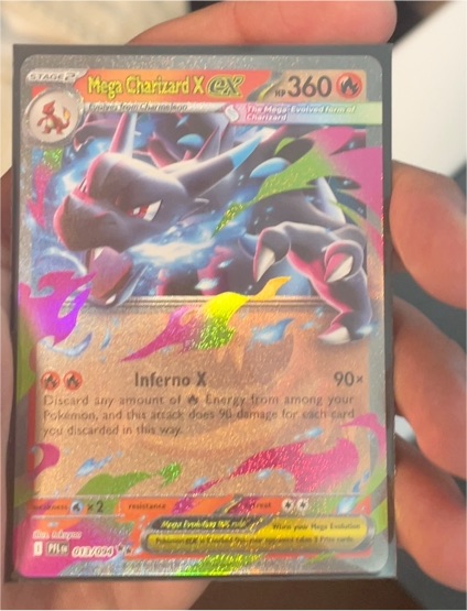 Mega Charizard X EX 013/094 Me02: Phantasmal Flames — front
