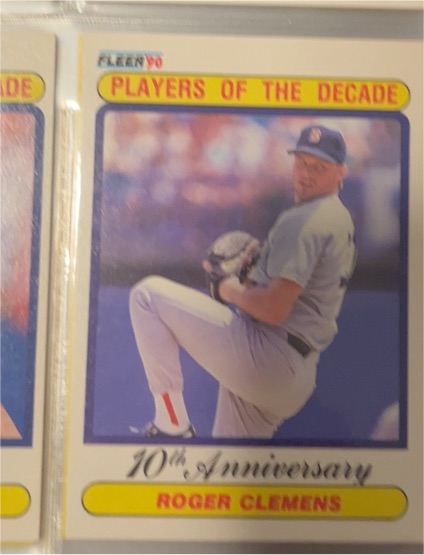 1990 Fleer Players of the Decade #627 Roger Clemens — front