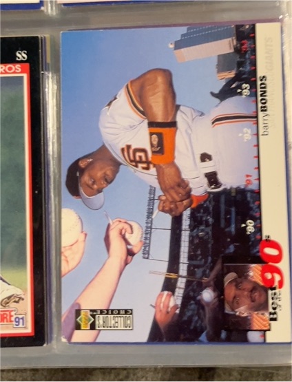 1995 Collector's Choice #60 Barry Bonds — front
