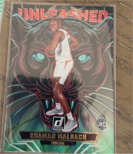 2025-26 Donruss #7 Khaman Maluach Unleashed Rookie Insert — front