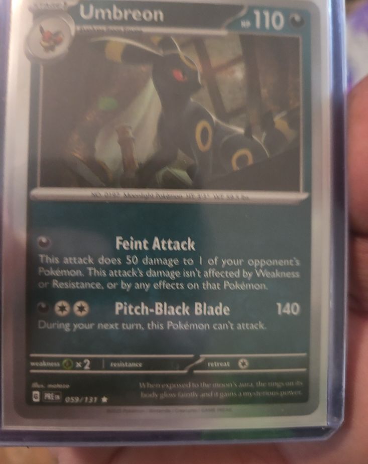 2025 The Pokémon Company Umbreon #059 Prismatic Evolutions — front
