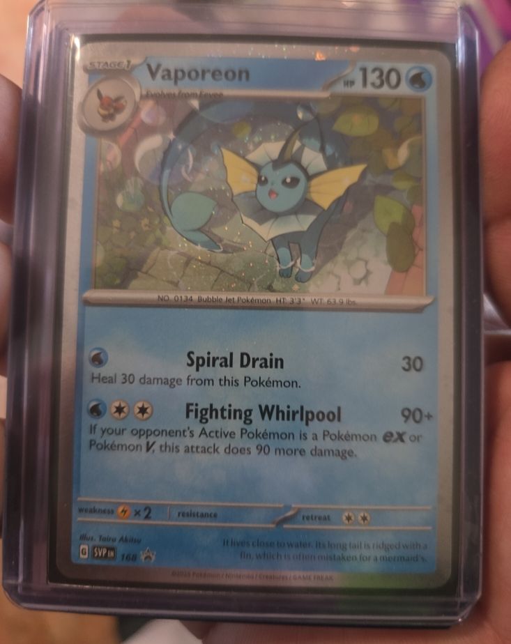 2023 Pokémon SV: Scarlet & Violet Promo #168 Vaporeon — front