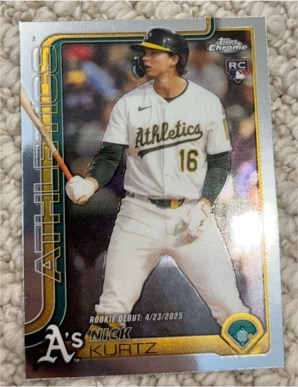 2025 Topps Chrome Update #USC180 Nick Kurtz — front