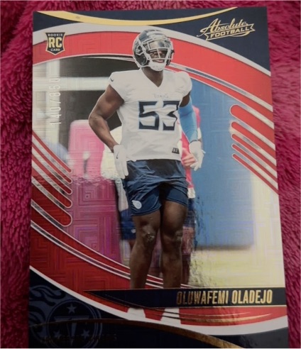 2025 Panini Absolute Football #165 Oluwafemi Oladejo — front