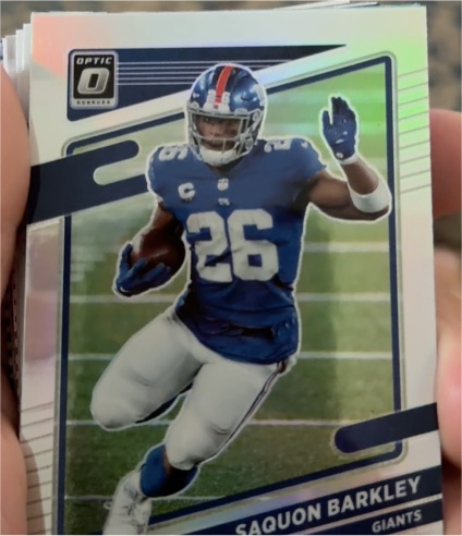 2021 Panini Donruss Optic #16 Saquon Barkley — front