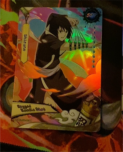 2002 Kayou Naruto Shizune NRSA03-SSR-009L3 Rigged Needle Shot SSR — front