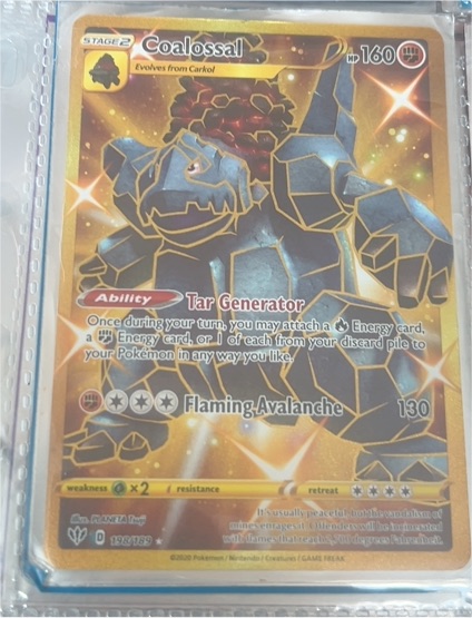2020 Pokémon Darkness Ablaze #198 Coalossal — front
