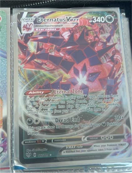 Pokémon TCG Lost Origin #TG30 Eternatus VMAX — front