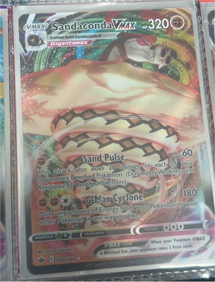 2021 Pokémon TCG Sword & Shield Chilling Reign #090 Sandaconda VMAX — front