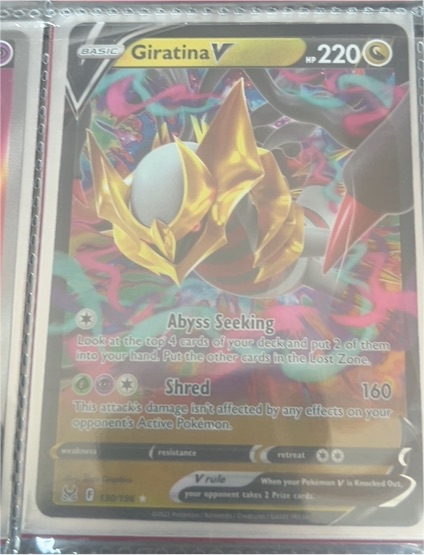2022 Pokémon Lost Origin #130 Giratina V — front