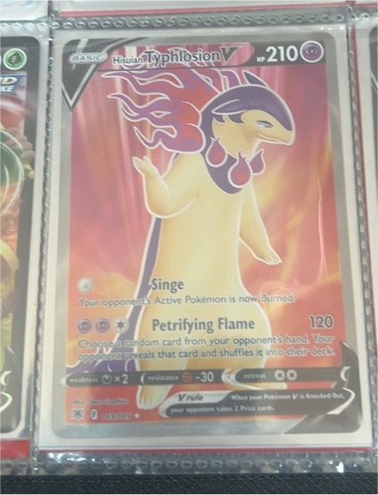 2022 Pokémon TCG Astral Radiance #169 Hisuian Typhlosion V — front