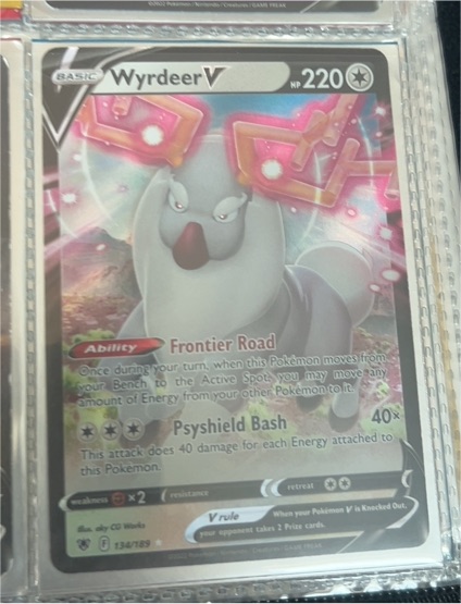 2022 Pokémon TCG Astral Radiance #134 Wyrdeer V — front