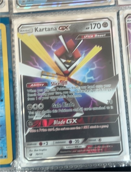 2017 Pokemon TCG SM Crimson Invasion #70 Kartana GX — front