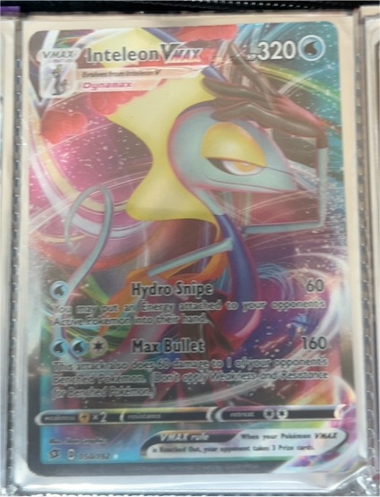 2020 Pokemon TCG Rebel Clash #050 Inteleon VMAX — front