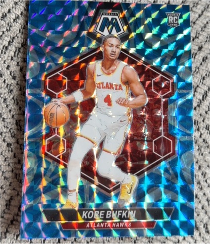 2023-24 Panini Mosaic #201 Kobe Bufkin Reactive Blue Rookie — front